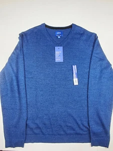 Apt. 9 Merino V neck Sweater Blue Size XXL - Picture 1 of 5