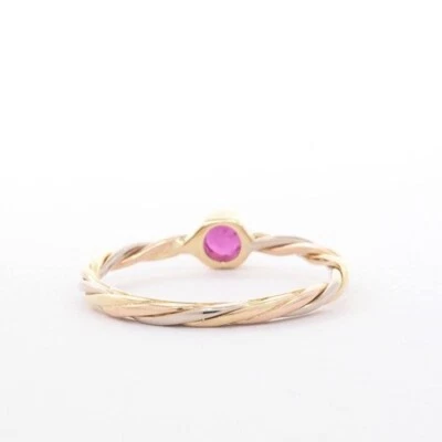 Cartier Ring Ruby Twist 18K 750 Yellow White Rose Gold - Image 1 of 4