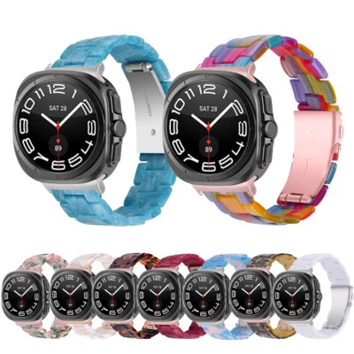 For Samsung Galaxy Watch Ultra 47MM Resin Stainless Steel Watch Strap Band - Image 1 of 4