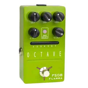 FLAMMA FS08 Guitar Octave Effects Pedal Polyphonic Octave Effects 7 Preset Slots - Picture 1 of 9