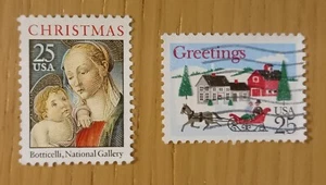 Complete USA used stamp set: 1988 Christmas - Picture 1 of 1