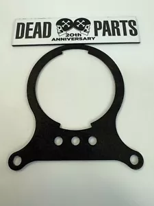 Harley nuevo OEM plano negro arruga manillar velocímetro velocímetro soporte - Imagen 1 de 4