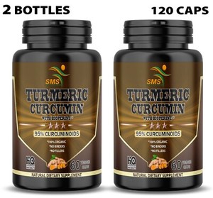 STRONG TURMERIC 95% CURCUMIN 10,000mg TUMERIC PILLS ANTIOXIDANT  120 CAPSULES