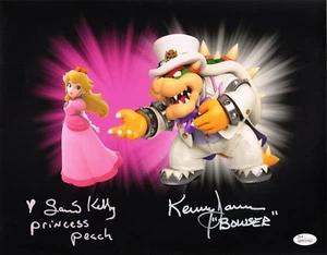 KENNY JAMES~SAMANTHA KELLY Firmada a mano Super Mario Odyssey 11x14 Foto JSA Certificado de Autenticidad F - Imagen 1 de 1