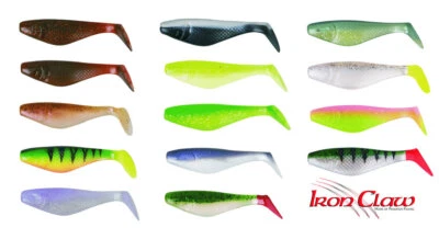 IRON CLAW Belly Boy Gummifisch Hechtköder Dorschköder Shad Zander 10cm/15cm/24cm - Bild 1 von 2