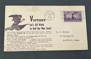 1944 PLANT CITY FLORIDA MACHINE CANCEL VICTORY WWII PATRIOTIC ! RARE ? - Picture 1 of 2