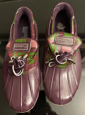 Zapatos bajos de goma impermeables Sperry Top Siders Duck talla 6 Foto 1 de 4