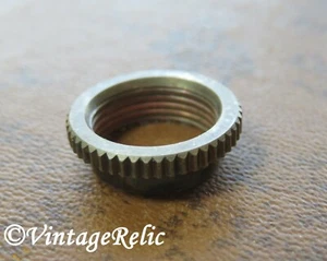 aged Knurled deep nut for Switchcraft USA toggle switch vintage Gibson style - Picture 1 of 5