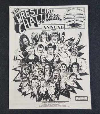 Boletín de lucha libre Chatterbox 1995 "PRIMER ANUAL" Georgiann Makropoulos Foto 1 de 4