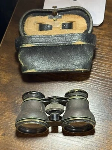Antique Audemair Paris 1896 Binoculars Opera Glasses with Orig. Case Binoculars - Picture 1 of 4