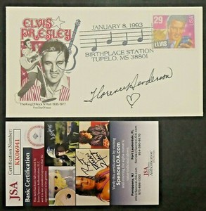 Florence Henderson Actress Signed Cachet FDC with JSA COA