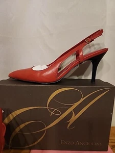 Enzo Angiolini Slingback-Schuhe – 3,5"-Absatz – cranberryrot – 9,5 M - Bild 1 von 7