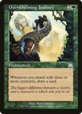 MTG - Overwhelming Instinct - Onslaught - X1 - (LP) - FREE SHIPPING