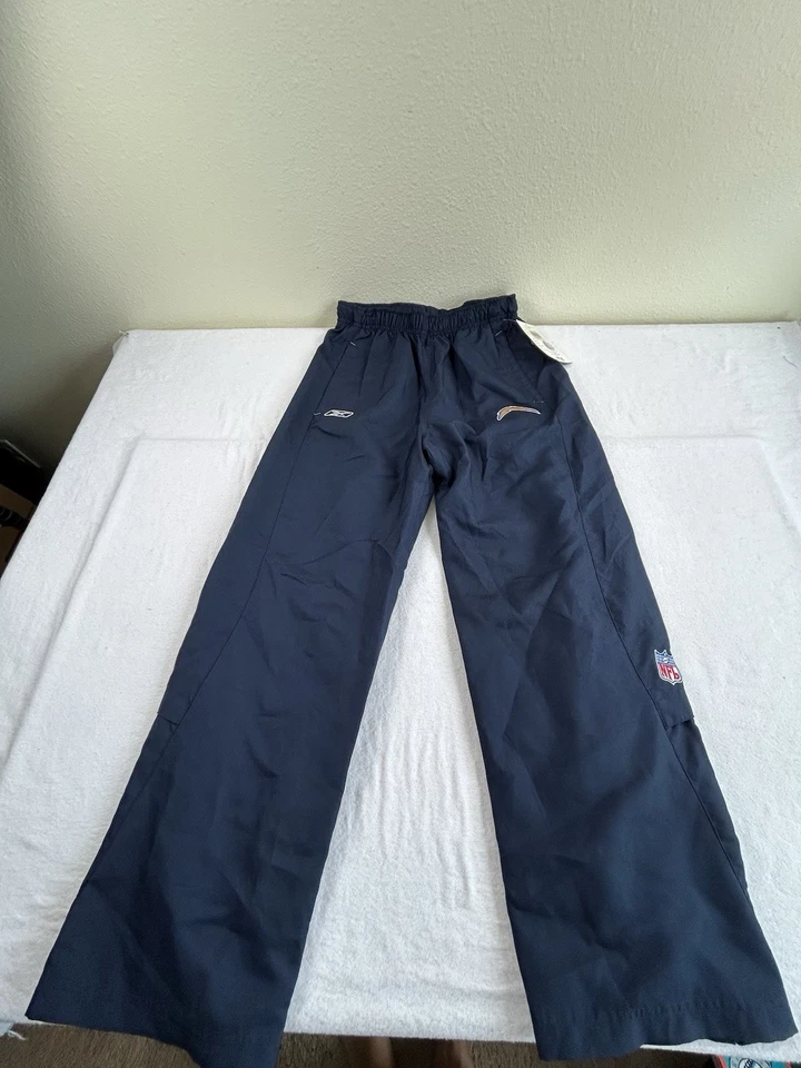 Pantalones de Viento San Diego Chargers Jogger Reebok Talla Mediana Juvenil Nuevo Artículo De Colección Foto 1 de 4