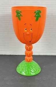 Calice/tazza singolo Halloween plastica zucca viso sorridente - Foto 1 di 5