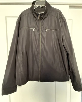 Chaqueta para hombre Kenneth Cole Reaction, talla XL, negra, ligera, forrada de malla Foto 1 de 4