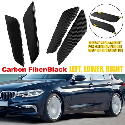 Molduras de conducto de aire lateral guardabarros negras para BMW 540d xDrive sedán G30 2018 2 piezas Foto 1 de 4