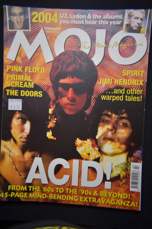 MOJO MAGAZINE FEB 2004, ACID - FROM THE 60'S TO 90'S AND BEYOND, NO CD - Image 1 of 1