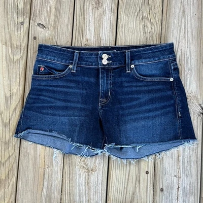 Hudson Women's Ruby Mid Thigh Short Dark Wash Size 30 NWOT - Image 1 of 4