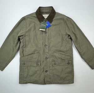 Chaqueta de Granero Orvis Clásica Para Hombre Grande Verde Oliva Lona Abrigo Acolchado Nuevo con Etiquetas - Imagen 1 de 12
