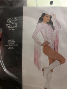 Giddy Up Bodysuit Cowgirl Pink Suit Yourself  Halloween Adult Costume L-XL - Picture 1 of 3