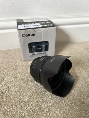 Canon EF 50mm f/1.8 EF STM Lens for Canon DSLR Cameras Black - Image 1 of 4