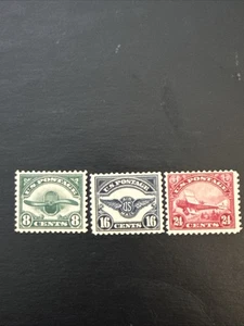 US Stamps Scott #C4-6 - Airmail MH - Picture 1 of 2