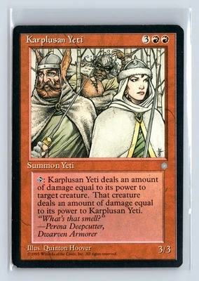 KARPLUSAN YETI – MTG Magic the Gathering Card – Ice Age – Rare - Image 1 of 4