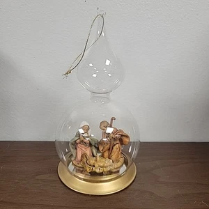 Fontanini HOLY FAMILY Blown GLASS ORNAMENT 56187 - Nativity - 6" - Picture 1 of 7