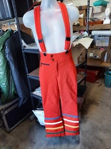 Vintage Bogner Sz. 76EU-8US S/M Women's Ski Pants Red Rainbow - Picture 1 of 7