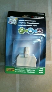 Adaptador triplex modular Monster Just Hook it 140162-00, ENVÍO GRATUITO - Imagen 1 de 2