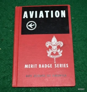 Libro de insignias de mérito Boy Scout 1961 - aviación - edición biblioteca - Imagen 1 de 3