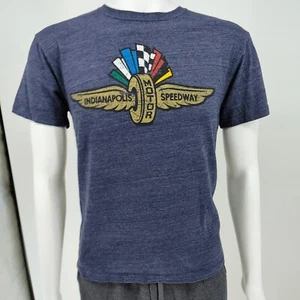 Indianapolis Motor Speedway Wing Wheel Flag Logo Graphic T-Shirt (Boys Large) - Picture 1 of 6