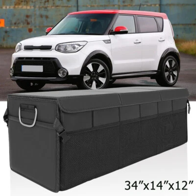 Organizador de caminhão grande interior assento traseiro bolsa de armazenamento 4 bolsos para Kia Soul 10-24 - Imagem 1 de 4