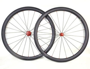 Juego de ruedas de carbono Sapim cx-ray 45 mm sujetador sin cámara Powerway R36 700C bicicleta de carretera - Imagen 1 de 9