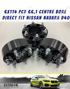 Fits Nissan Navara d40 Wheel Spacers 50mm Hub Centric 6x114 Direct Fit x 4 - Picture 1 of 5