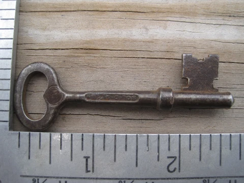 penn lock co Door Mortise Lock signed Skeleton key # 41 Cover