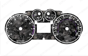 Ford Fiesta Mk6.5 ST150 Forged Carbon Dial Cards 8 Colours Gauges - Picture 1 of 8