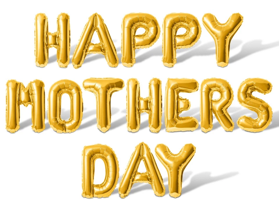 FELIZ DÍA DE LA MADRE Letra Globo Banner - Hágalo usted mismo Día de la Madre Decoración Fiesta Foto 1 de 4