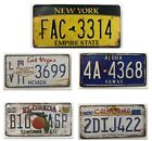 AMERICAN USA ANTIQUE/OLD LOOK LICENCE NUMBER PLATES NY LAS VEGAS  CALIFORNIA FL