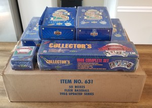 Baseball Card collection 1986 Fleer Update Case, 1989 Upper Deck Set PLUS MORE!!