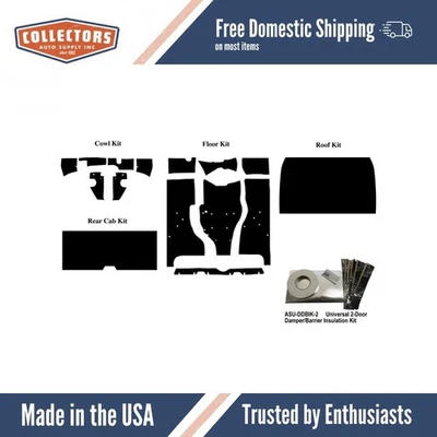 Kit amortecedor de som de isolamento para 1962-92 Jeep Gladiator Acoustishield completo - Imagem 1 de 4