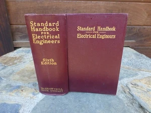 Vtg Standard Handbook For Electrical Engineers Soft Leather Cover 6th Ed 1933 - Foto 1 di 9