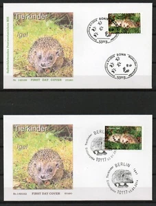 Germany - Wildlife - Both Types - 2014 FDC´s - 4 stk. - VF Used !!!!! (A5965) - Picture 1 of 2