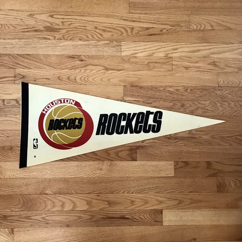 Vintage Houston Rockets NBA Basketball Full Size Pennant 30” Cover