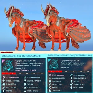 Top Stat Dreadmare Paarung Paar - Deadpool - Ark Ascended Crossplay PVE ASA - Bild 1 von 3