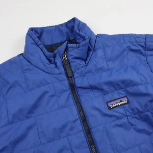 Patagonia Nano Puff Boys Kids XL 14 Youth Blue Insulated Lightweight Jacket Coat - Picture 1 of 11