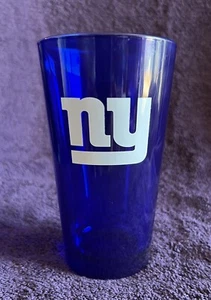 NFL New York Football Giants Blue 16oz Pint Glass With White NY Logo - Picture 1 of 8
