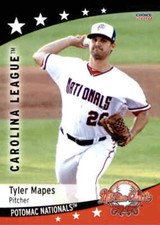 2018 Carolina League All-Stars Choice #37 Tyler Mapes Plano Texas Baseball Card
