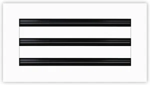 12x6 Modern AC Vent Cover - Decorative White Air Vent - Standard Linear Slot ... - Picture 1 of 3